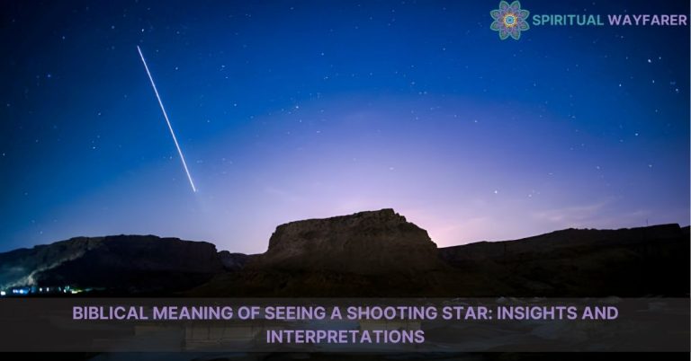 biblical meaning of seeing a shooting star