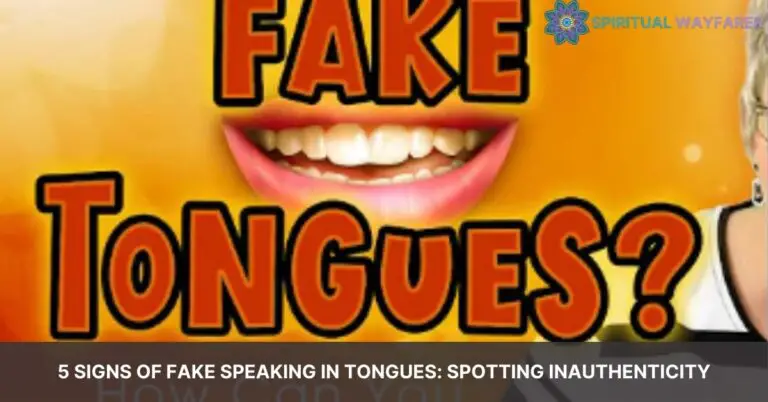 signs of fake speaking in tongues