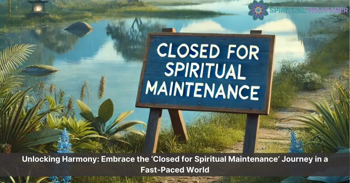 closed for spiritual maintenance