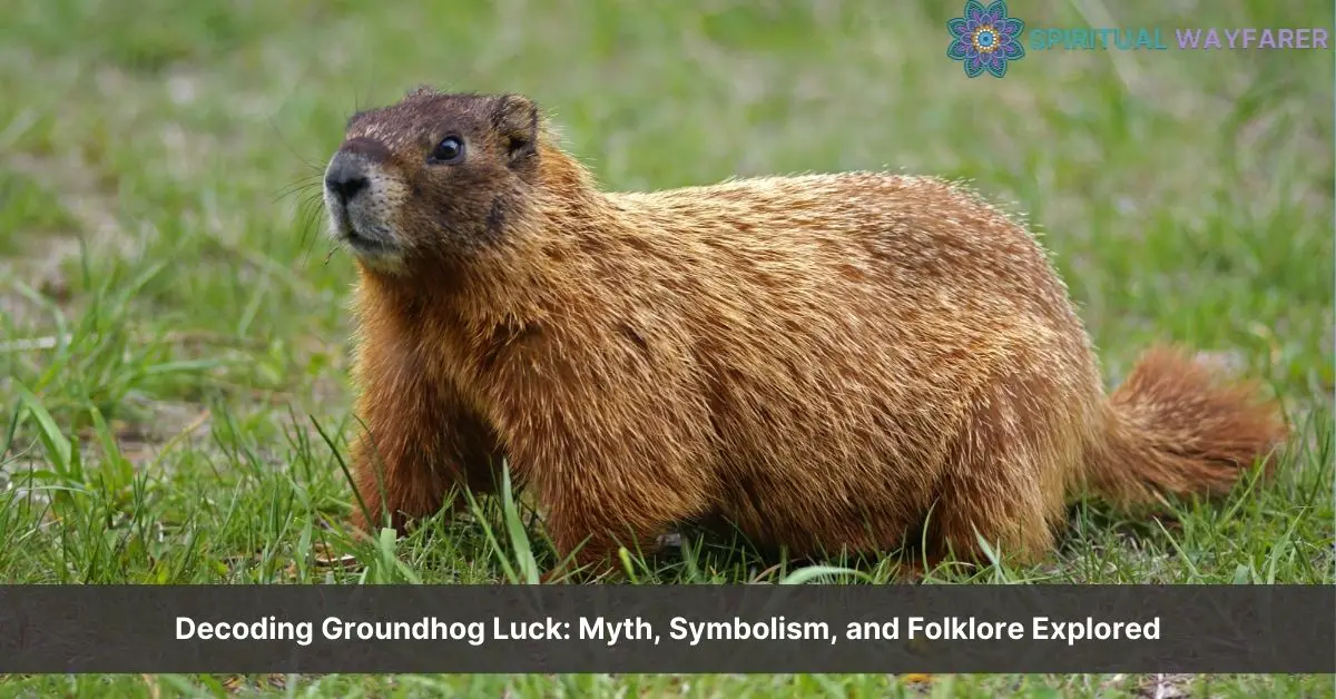 is seeing a groundhog good luck