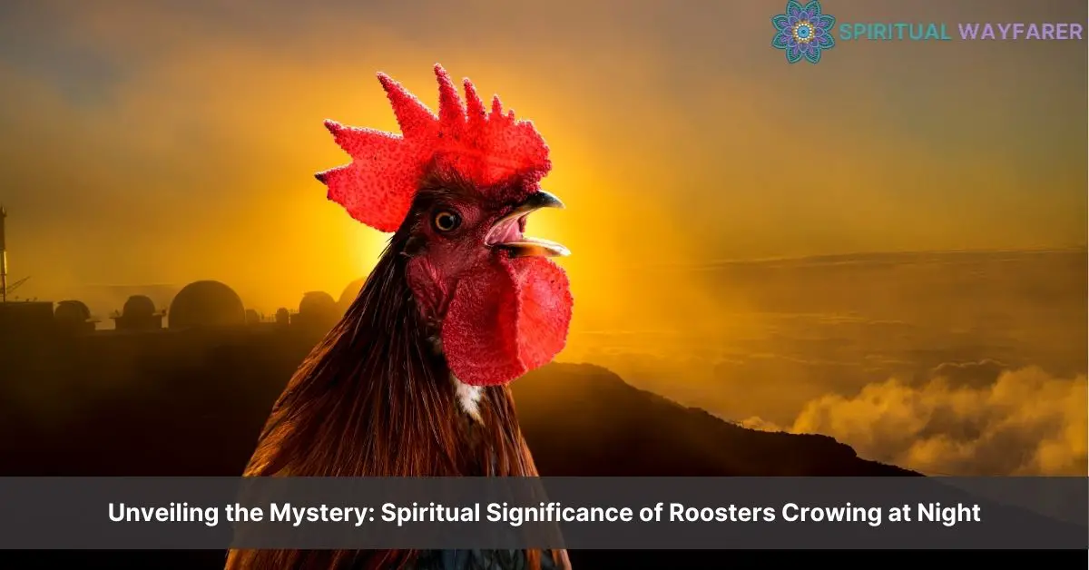 rooster crowing at night spiritual meaning