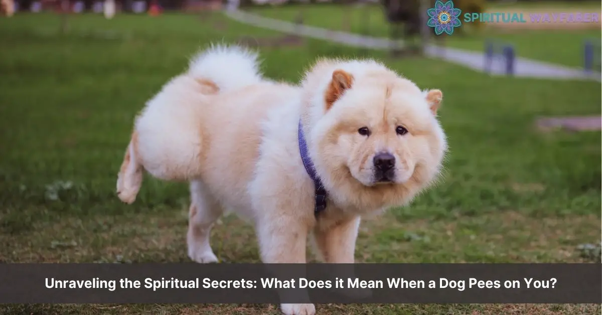 spiritual meaning of dog peeing on you