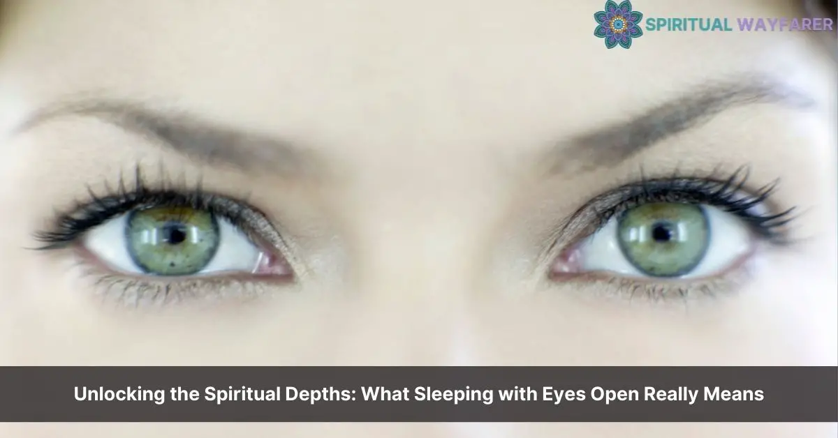 spiritual meaning of sleeping with eyes open