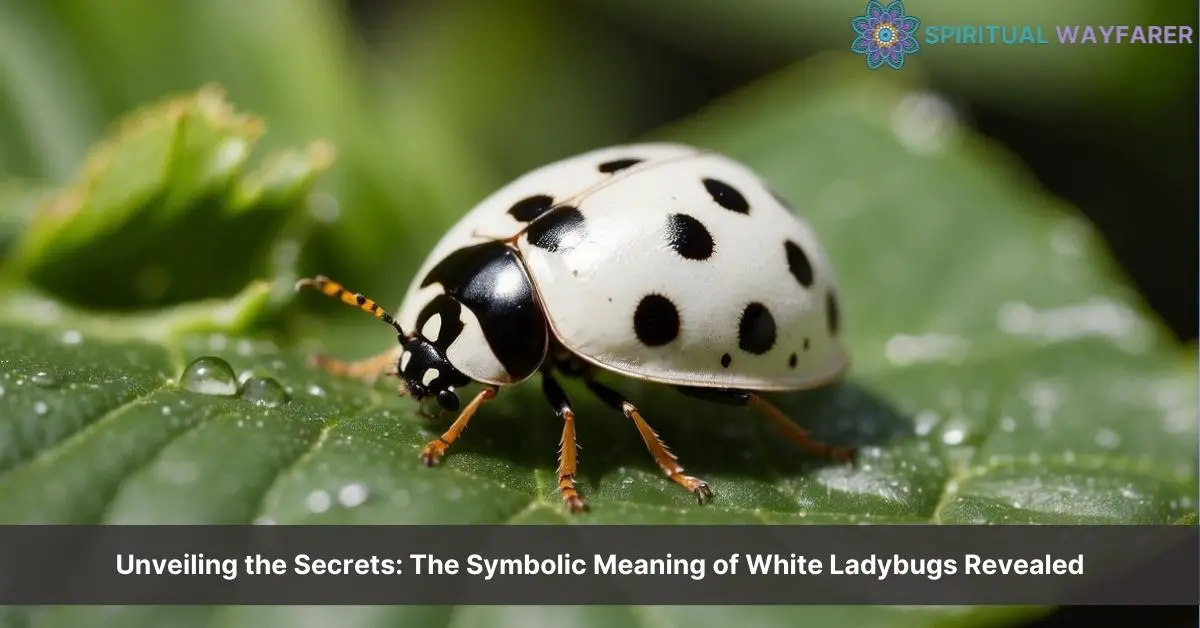 white ladybug meaning