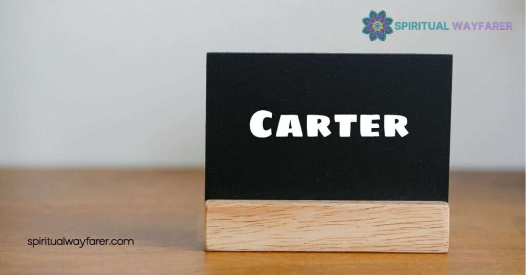 Carter Name Meaning Biblical: Discover the Powerful Significance Behind This Top US Name 4 Conclusion
