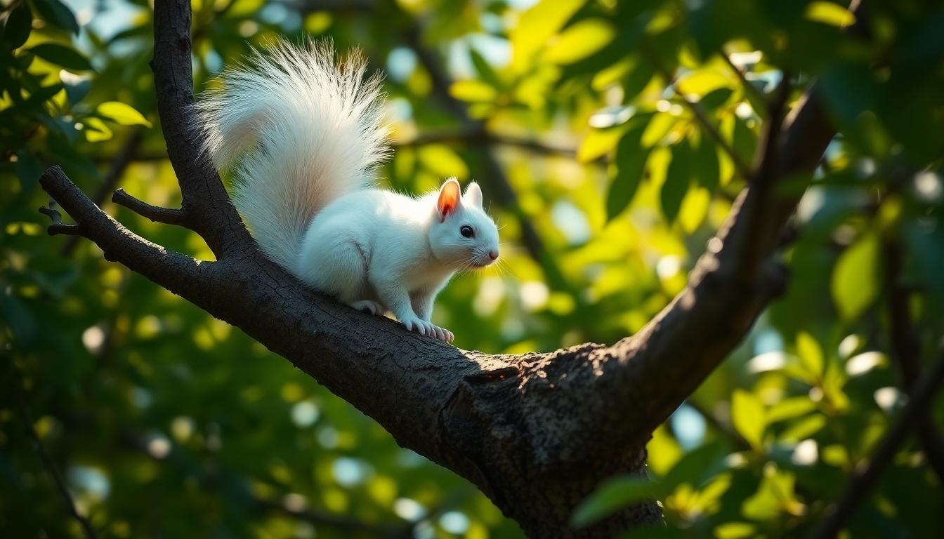White Albino Squirrels: Rare Messengers of Luck and Spiritual Awakening 8 White Albino Squirrels: Rare Messengers of Luck and Spiritual Awakening 7
